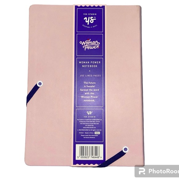 Woman Power Pink & Purple 192 Page Journal Notebook - Picture 2 of 5